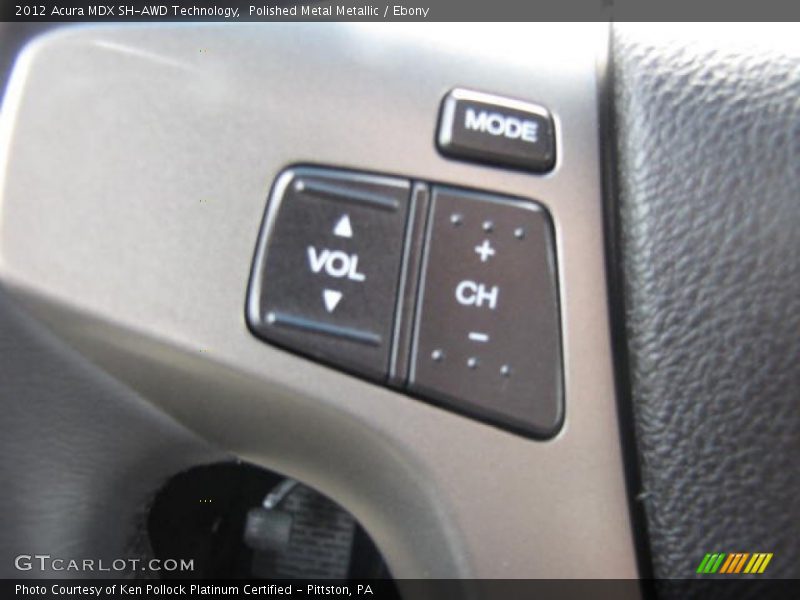 Polished Metal Metallic / Ebony 2012 Acura MDX SH-AWD Technology