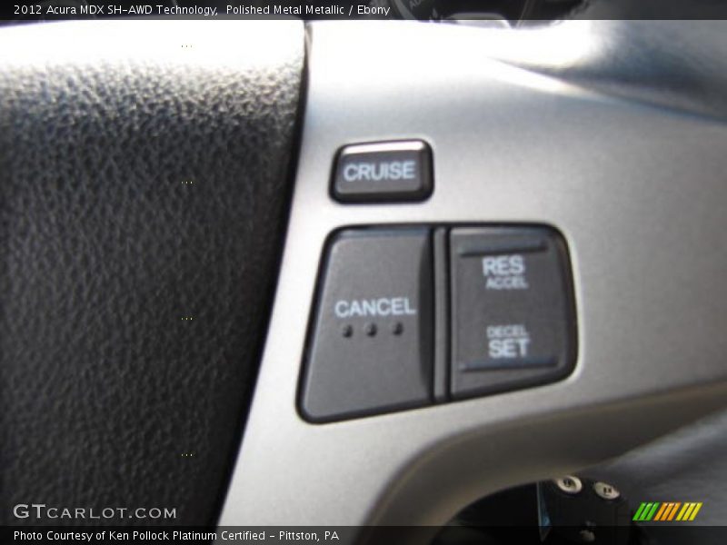 Polished Metal Metallic / Ebony 2012 Acura MDX SH-AWD Technology