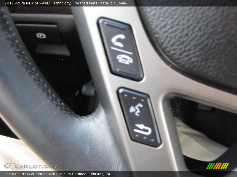 Polished Metal Metallic / Ebony 2012 Acura MDX SH-AWD Technology