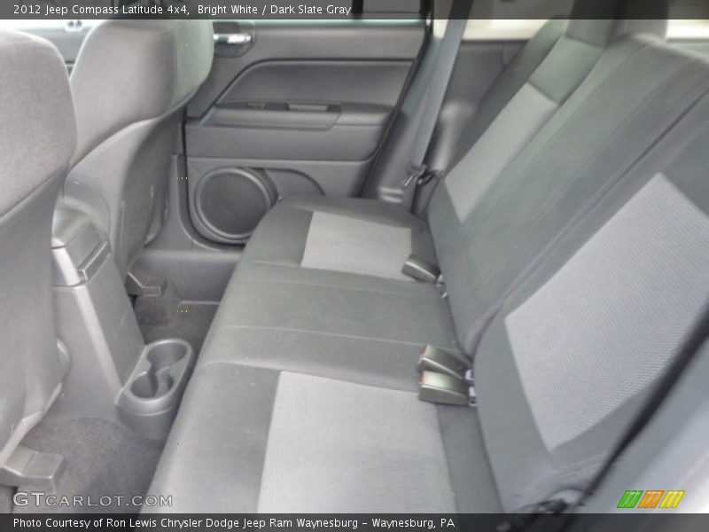 Bright White / Dark Slate Gray 2012 Jeep Compass Latitude 4x4