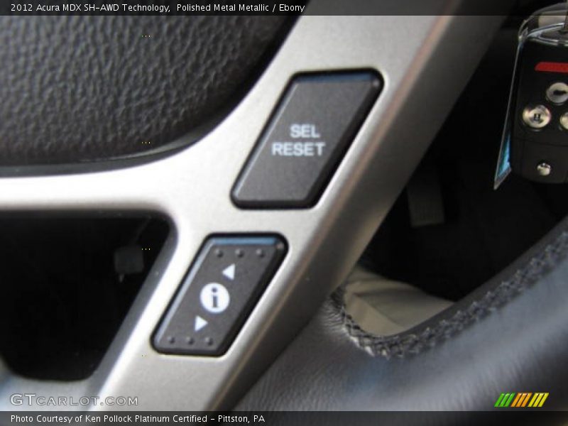 Polished Metal Metallic / Ebony 2012 Acura MDX SH-AWD Technology
