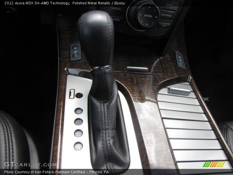 Polished Metal Metallic / Ebony 2012 Acura MDX SH-AWD Technology