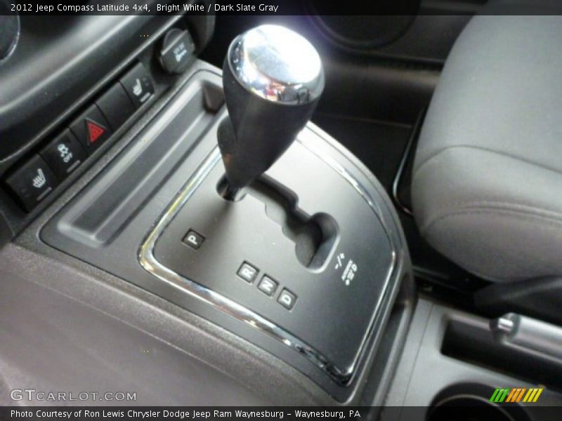 Bright White / Dark Slate Gray 2012 Jeep Compass Latitude 4x4