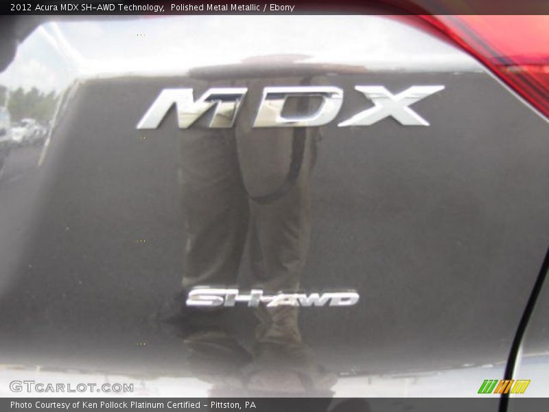 Polished Metal Metallic / Ebony 2012 Acura MDX SH-AWD Technology