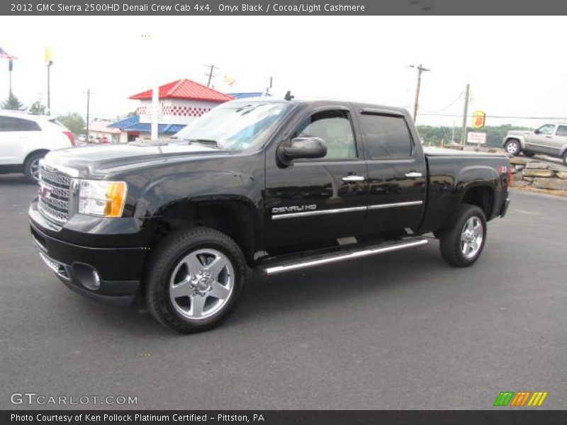 Onyx Black / Cocoa/Light Cashmere 2012 GMC Sierra 2500HD Denali Crew Cab 4x4