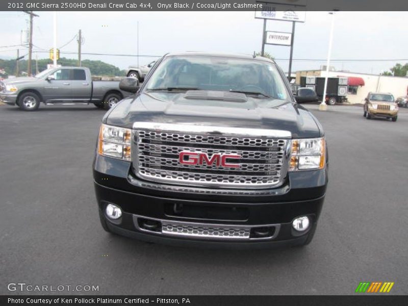 Onyx Black / Cocoa/Light Cashmere 2012 GMC Sierra 2500HD Denali Crew Cab 4x4