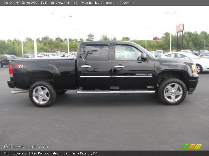 Onyx Black / Cocoa/Light Cashmere 2012 GMC Sierra 2500HD Denali Crew Cab 4x4