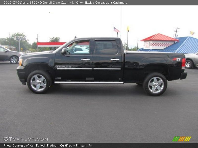 Onyx Black / Cocoa/Light Cashmere 2012 GMC Sierra 2500HD Denali Crew Cab 4x4