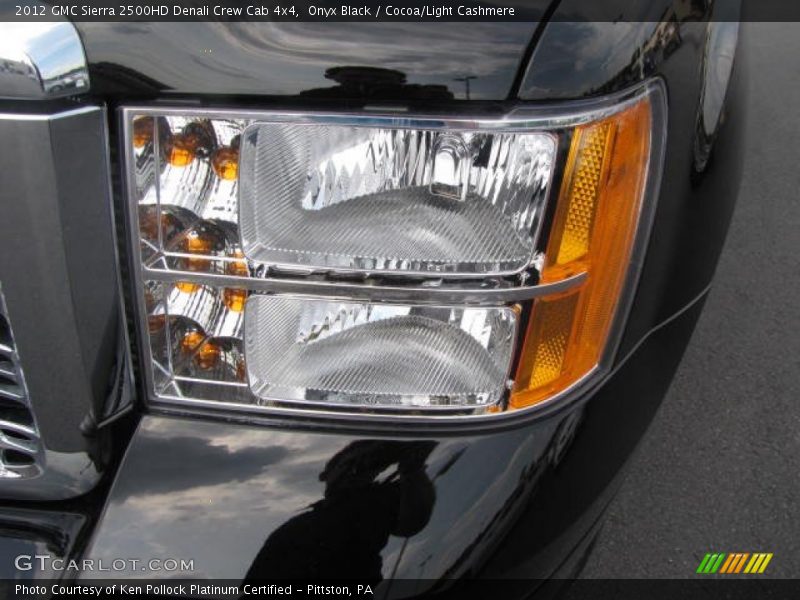 Onyx Black / Cocoa/Light Cashmere 2012 GMC Sierra 2500HD Denali Crew Cab 4x4