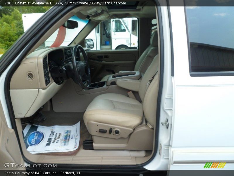 Summit White / Gray/Dark Charcoal 2005 Chevrolet Avalanche LT 4x4
