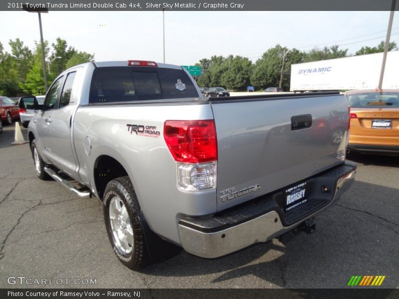 Silver Sky Metallic / Graphite Gray 2011 Toyota Tundra Limited Double Cab 4x4