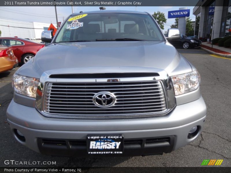 Silver Sky Metallic / Graphite Gray 2011 Toyota Tundra Limited Double Cab 4x4