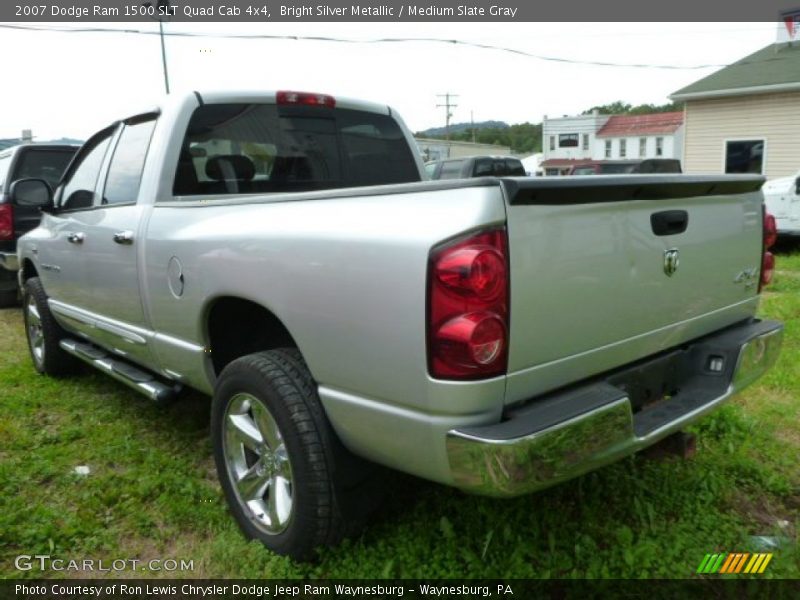 Bright Silver Metallic / Medium Slate Gray 2007 Dodge Ram 1500 SLT Quad Cab 4x4