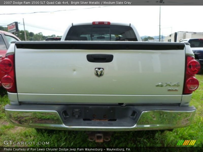 Bright Silver Metallic / Medium Slate Gray 2007 Dodge Ram 1500 SLT Quad Cab 4x4