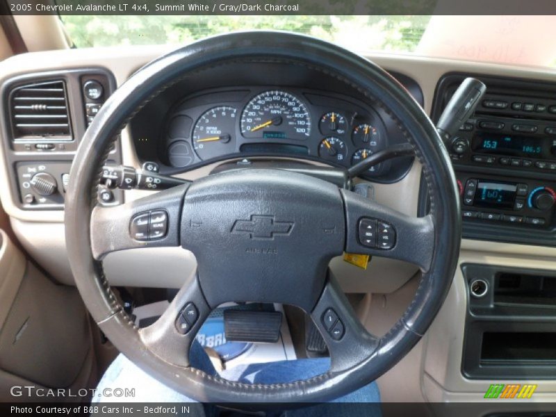 Summit White / Gray/Dark Charcoal 2005 Chevrolet Avalanche LT 4x4