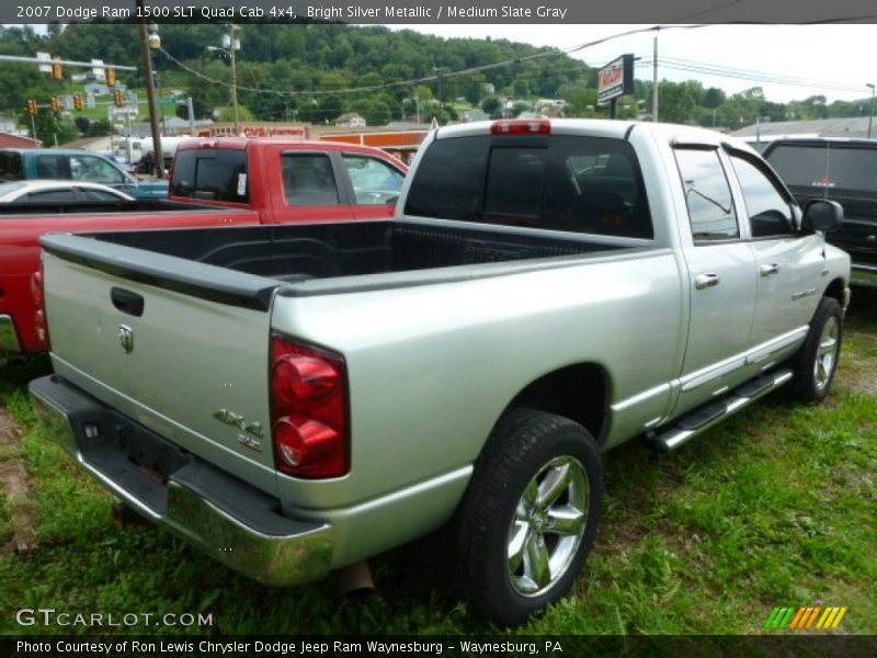 Bright Silver Metallic / Medium Slate Gray 2007 Dodge Ram 1500 SLT Quad Cab 4x4