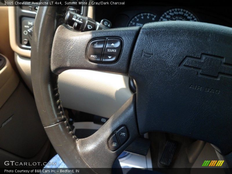 Summit White / Gray/Dark Charcoal 2005 Chevrolet Avalanche LT 4x4