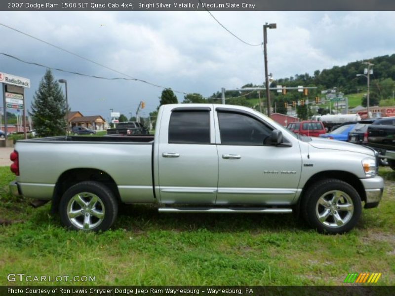 Bright Silver Metallic / Medium Slate Gray 2007 Dodge Ram 1500 SLT Quad Cab 4x4