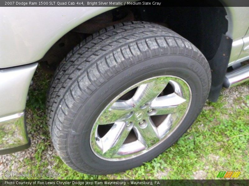 Bright Silver Metallic / Medium Slate Gray 2007 Dodge Ram 1500 SLT Quad Cab 4x4