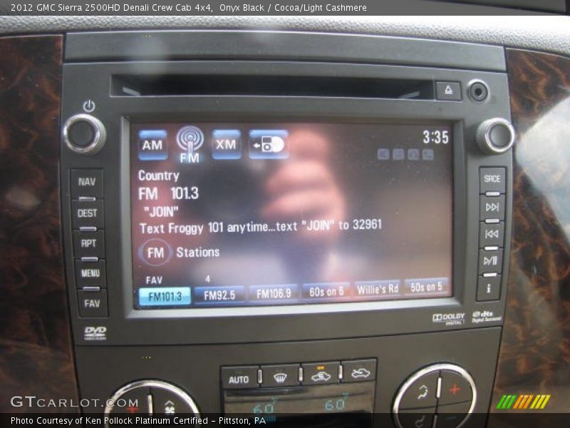 Onyx Black / Cocoa/Light Cashmere 2012 GMC Sierra 2500HD Denali Crew Cab 4x4