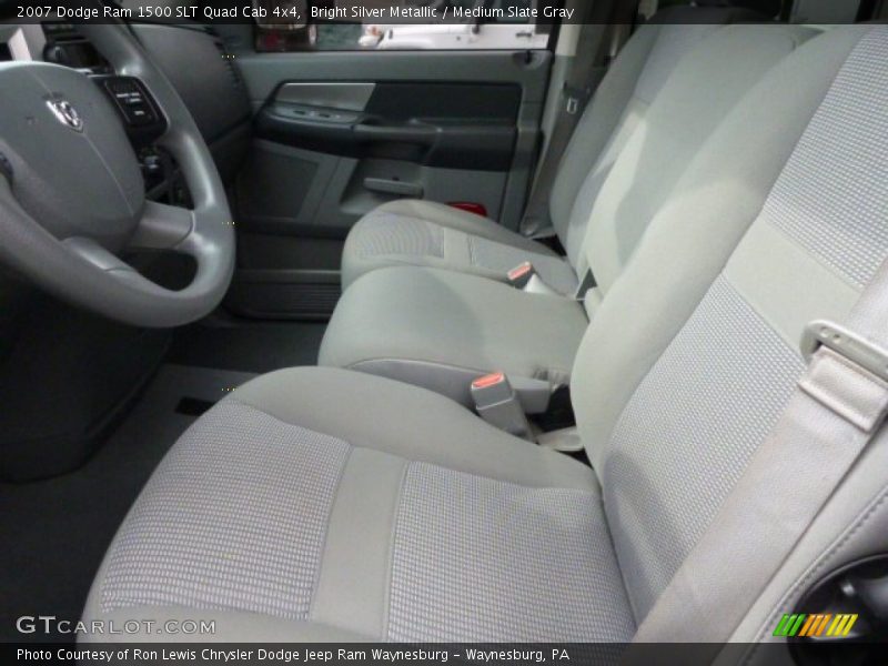 Bright Silver Metallic / Medium Slate Gray 2007 Dodge Ram 1500 SLT Quad Cab 4x4