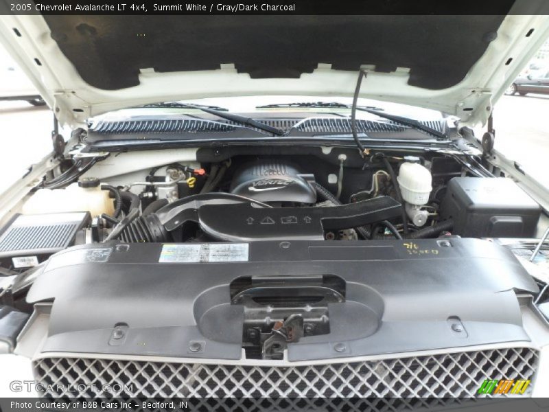 Summit White / Gray/Dark Charcoal 2005 Chevrolet Avalanche LT 4x4