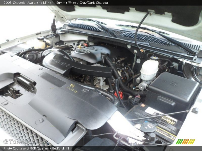 Summit White / Gray/Dark Charcoal 2005 Chevrolet Avalanche LT 4x4