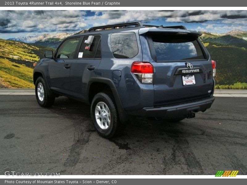 Shoreline Blue Pearl / Graphite 2013 Toyota 4Runner Trail 4x4