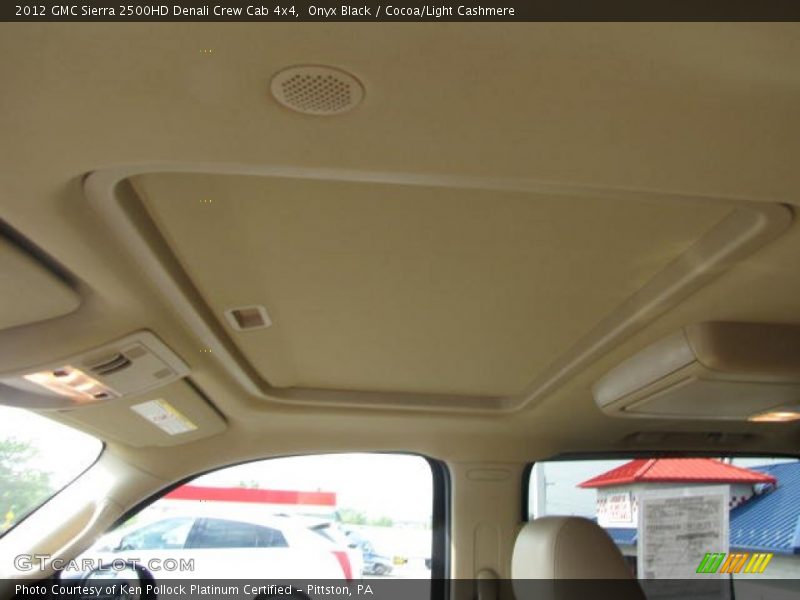 Onyx Black / Cocoa/Light Cashmere 2012 GMC Sierra 2500HD Denali Crew Cab 4x4