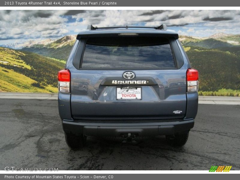 Shoreline Blue Pearl / Graphite 2013 Toyota 4Runner Trail 4x4