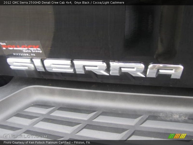 Onyx Black / Cocoa/Light Cashmere 2012 GMC Sierra 2500HD Denali Crew Cab 4x4