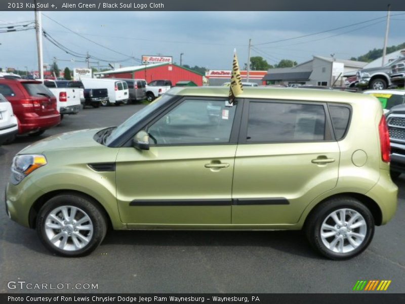 Alien Green / Black Soul Logo Cloth 2013 Kia Soul +