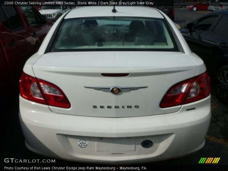 Stone White / Dark Slate Gray/Light Slate Gray 2008 Chrysler Sebring Limited AWD Sedan