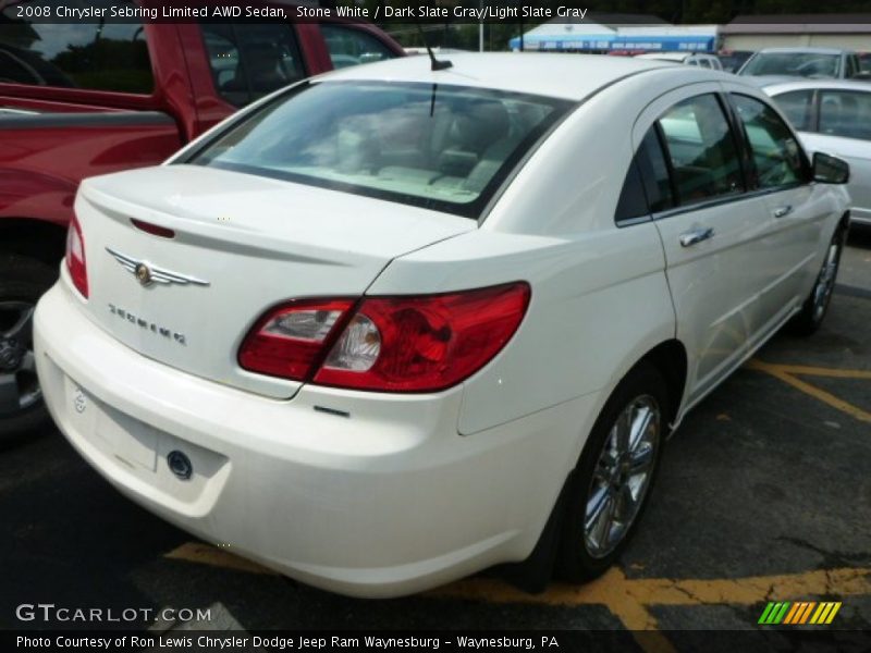 Stone White / Dark Slate Gray/Light Slate Gray 2008 Chrysler Sebring Limited AWD Sedan