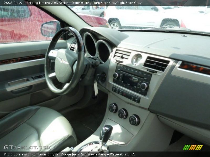 Stone White / Dark Slate Gray/Light Slate Gray 2008 Chrysler Sebring Limited AWD Sedan