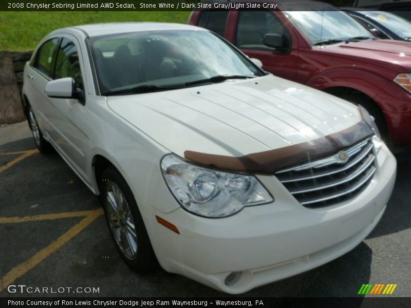 Stone White / Dark Slate Gray/Light Slate Gray 2008 Chrysler Sebring Limited AWD Sedan