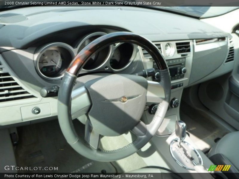 Stone White / Dark Slate Gray/Light Slate Gray 2008 Chrysler Sebring Limited AWD Sedan