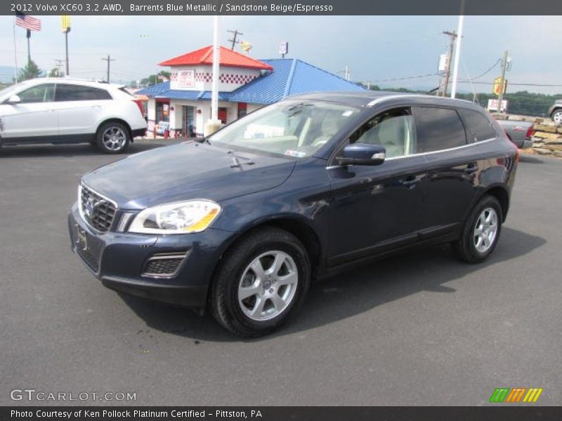 Barrents Blue Metallic / Sandstone Beige/Espresso 2012 Volvo XC60 3.2 AWD