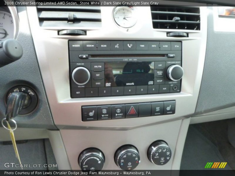 Stone White / Dark Slate Gray/Light Slate Gray 2008 Chrysler Sebring Limited AWD Sedan