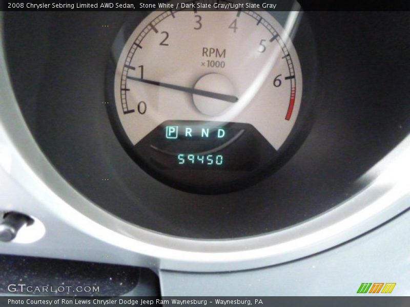 Stone White / Dark Slate Gray/Light Slate Gray 2008 Chrysler Sebring Limited AWD Sedan