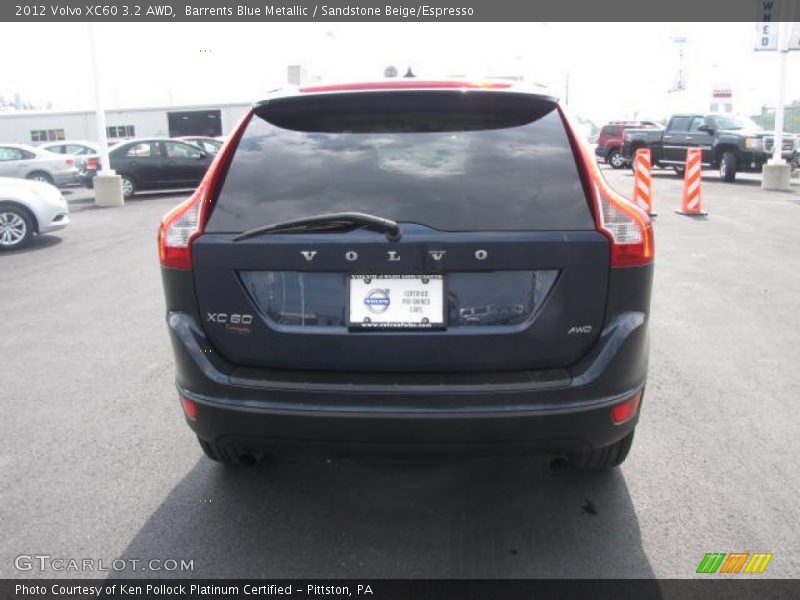 Barrents Blue Metallic / Sandstone Beige/Espresso 2012 Volvo XC60 3.2 AWD