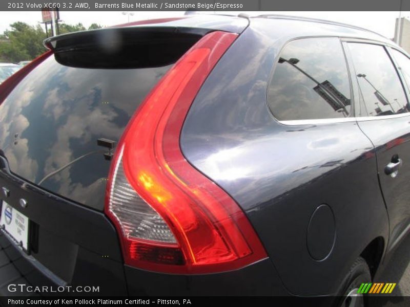 Barrents Blue Metallic / Sandstone Beige/Espresso 2012 Volvo XC60 3.2 AWD