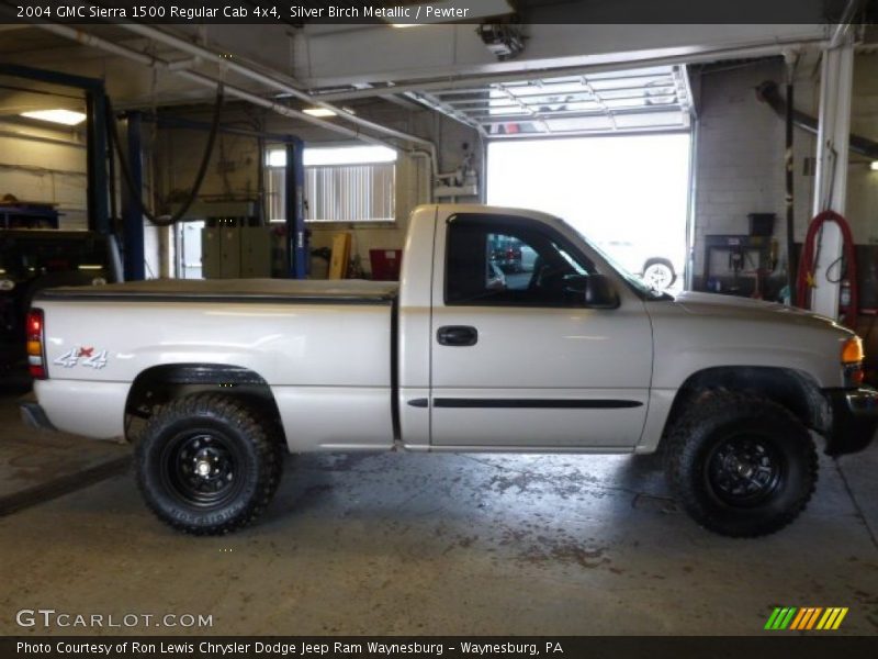 Silver Birch Metallic / Pewter 2004 GMC Sierra 1500 Regular Cab 4x4