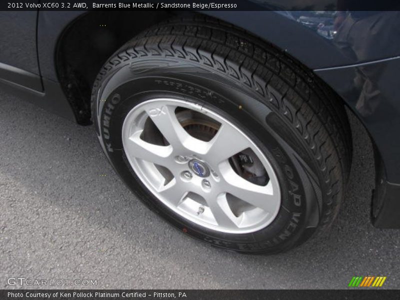 Barrents Blue Metallic / Sandstone Beige/Espresso 2012 Volvo XC60 3.2 AWD
