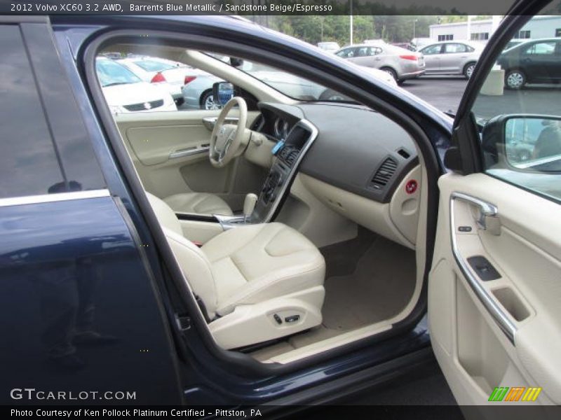 Barrents Blue Metallic / Sandstone Beige/Espresso 2012 Volvo XC60 3.2 AWD