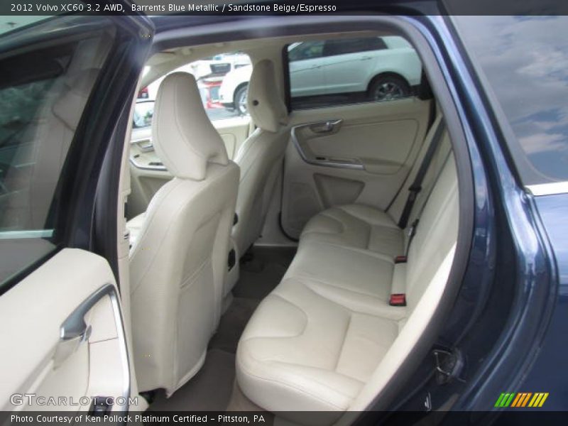 Barrents Blue Metallic / Sandstone Beige/Espresso 2012 Volvo XC60 3.2 AWD