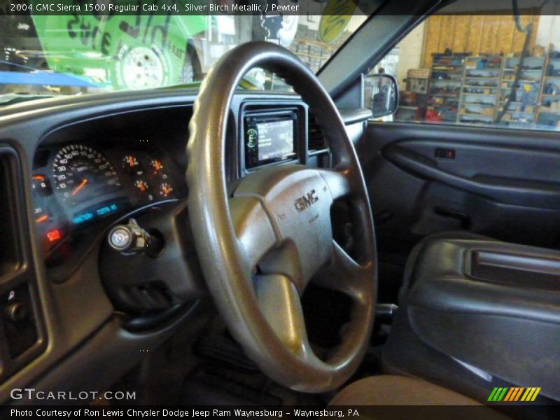 Silver Birch Metallic / Pewter 2004 GMC Sierra 1500 Regular Cab 4x4