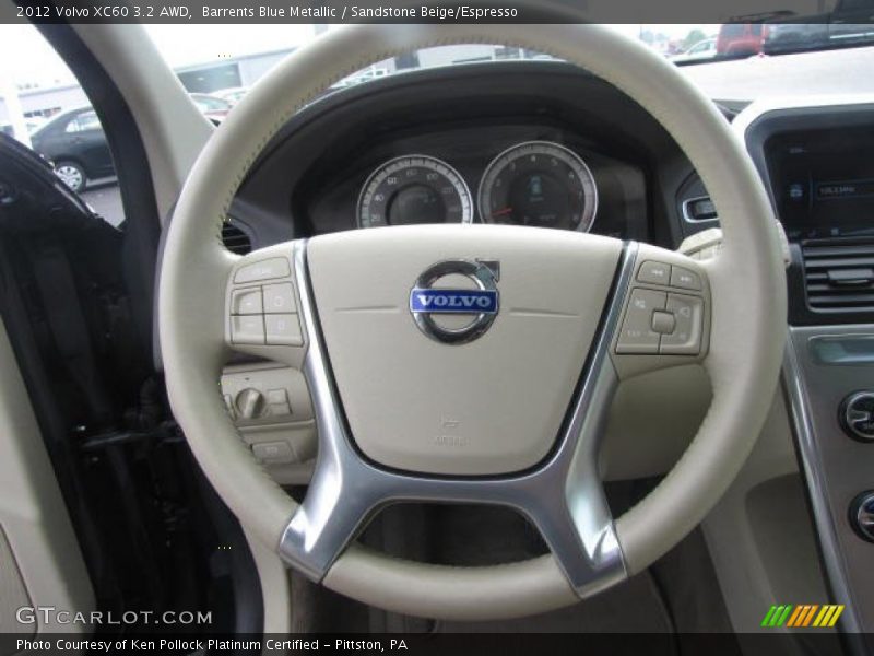 Barrents Blue Metallic / Sandstone Beige/Espresso 2012 Volvo XC60 3.2 AWD