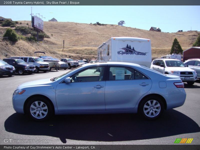 Sky Blue Pearl / Bisque 2008 Toyota Camry Hybrid