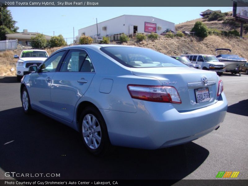 Sky Blue Pearl / Bisque 2008 Toyota Camry Hybrid